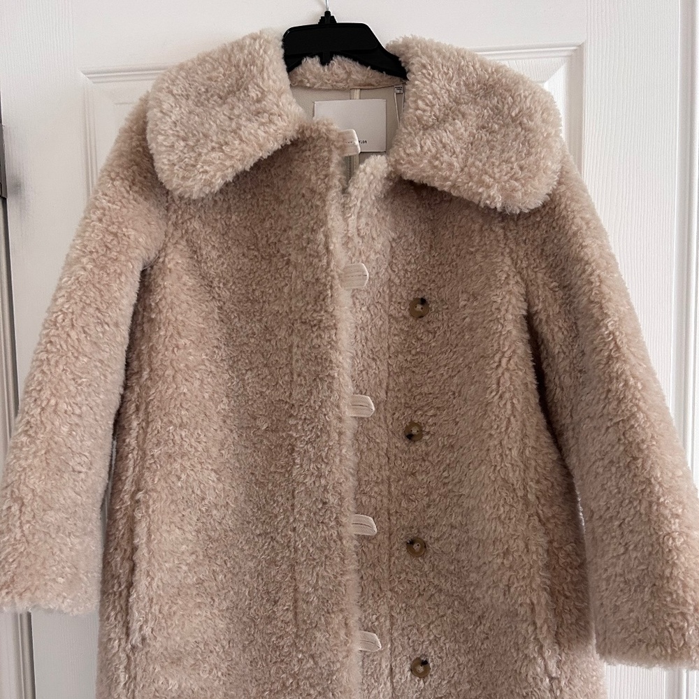 Rebecca Taylor Faux Shearling Coat